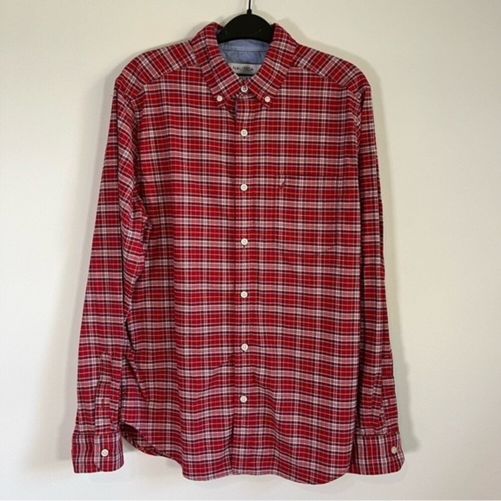 Nautica Classic Fit Dress Shirt Sz M Mens unisex
